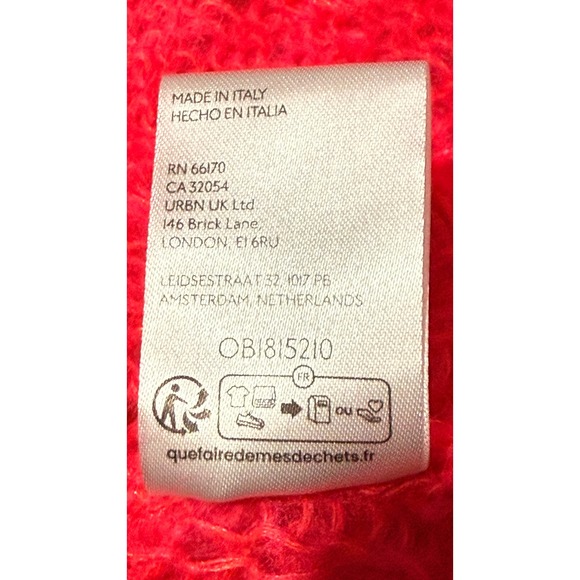 Anthropologie Mohair‎ Posey Stitchy Pink Pullover Sweater Wool Knit Sheer Soft - Picture 9 of 11